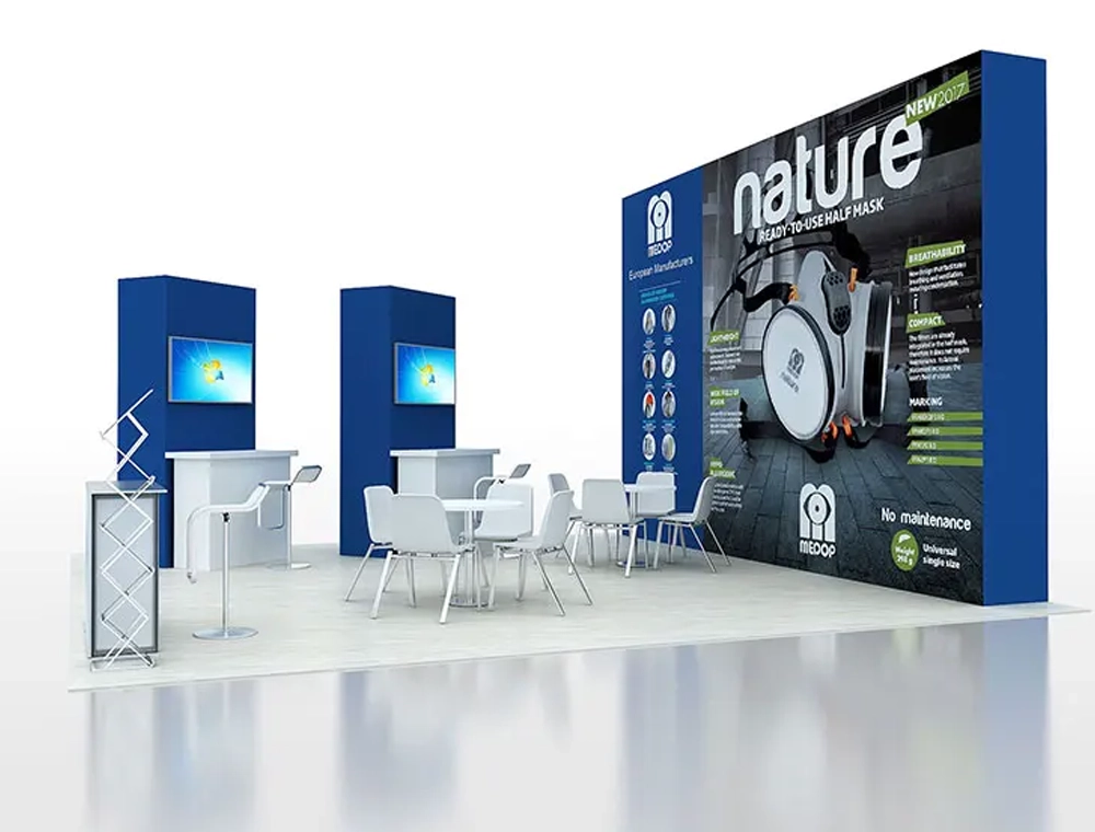 Creative 20x20 trade show booth ideas